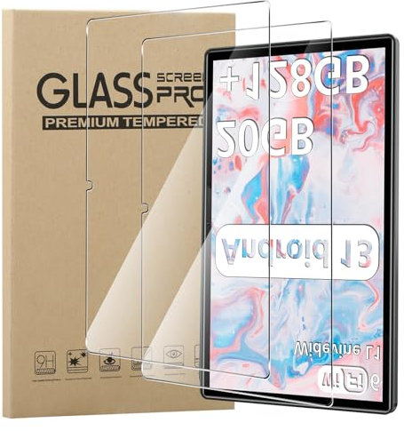 MEMELOKA Schutzfolie für Doogee U9/Doogee U10/R08/Doogee U10 PRO, 2 Stück [Hohe Empfindlichkeit][Anti-Bläschen] 9H Härte Anti-Kratzen Gehärtetes Glas Displayschutz