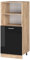 Vicco Oven housing cabinet Raul, Black high gloss/Gold power oak, 60 cm