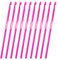 10Pcs 4.5mm Crochet Hook, US Size 7 Aluminum Knitting Needles Craft Yarn, Crochet Hook for DIY Craft, Gold Crochet Needles for Knitting Scarf(Rose Red)
