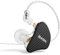 BASN Mix-PD - Monitor in-ear a 2 pin, driver planare + 1 driver dinamico Hi-Fi IEM, con copertura in metallo CNC, cavo rimovibile a 2 pin da 0,78 mm per musicisti (nero)