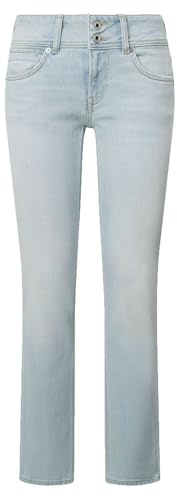 Pepe Jeans Damen Slim Jeans Lw Venus, Blau (Denim - Pg4), 30W x 32L