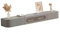 Bois Massif Suspendu Simple Table Basse Moderne Meuble TV Rangement Meuble TV Rangement Planche de Roche,Grey-180cm