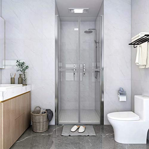 Sufrk Duschtür Transparent ESG 91x190 cm NischentüR Dusche Duschkabine Glas