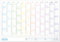 NOTIQUE XXL Jahresplaner 2025 Wandkalender - B1 Kalender Wandplaner Jahreskalender Wand Planer 96x67cm (Multicolor)
