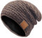 COTOP Mütze Bluetooth Herren, Winter Beanie mit Kopfhörer, Warme Fleece Strickmütze für Ski, Laufen, HD-Musik Hut, Geschenk Männer Damen in Weihnachten (Braun)