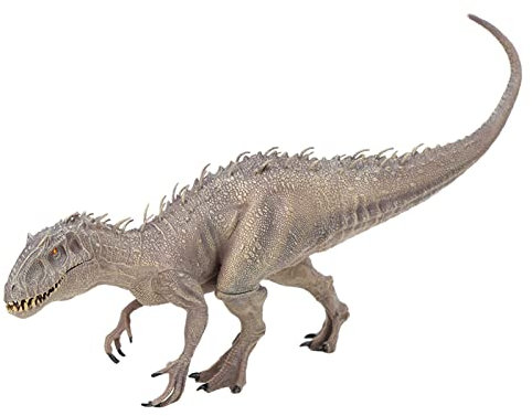 Dinosaurier-Spielzeug, 15 Dinosaurier-Figuren, Realistische T-Rex mit Beweglichem Kiefer, Pädagogisches Tiermodell für Sammler, Dinosaurier-Fanatiker, Geburtstagsgeschenk (Großer grauer Indominus Rex