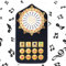 Tragbarer Koran-Lautsprecher mit LED-Nachtlicht, Fernbedienung, Bluetooth, Koranrezitationen, 18 Übersetzungen, USB 8GB, FM Radio, wiederaufladbar