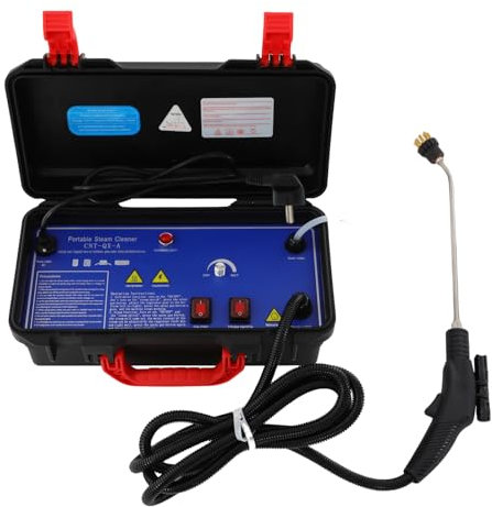 Dampfreiniger 3000 W Einstellbares Dampfvolumen Steam Cleaner Nass-und Trockendampf Buharlı Temizlik Makinesi für Reinigung von Herden, Toiletten, Böden, Lüftungsschränken, Klimaanlagen