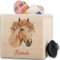 Holz - Holzspardose Pferd Geschenk Pferde Mädchen I Spardose für Pferdemädchen I Pferde Geschenk Pferdeliebhaber I Reiter Geschenke - 10x10cm - Holz - geldgeschenk reiten kinderspardose pferden