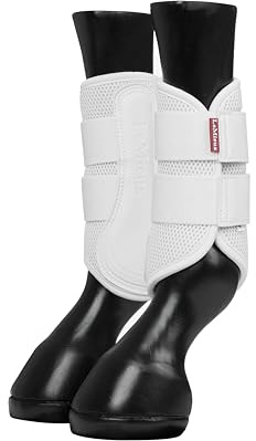 LeMieux Netz-Bürstenstiefel, robust, langlebig, passend für vorne oder hinten, Weiß, Größe XL