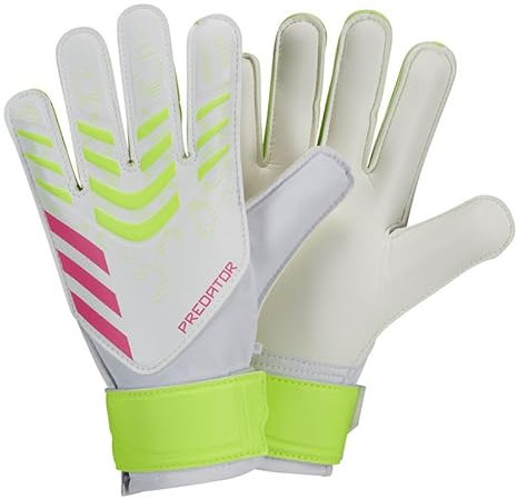 adidas Predator Training Torwarthandschuhe für Kinder, Uni, Erwachsene, Weiß/Lucem/Lucpnk, Größe 36