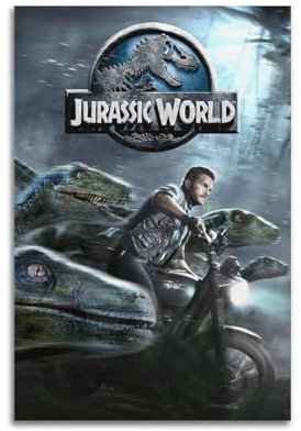 AKRHARWB Jurassic World Poster, Wandkunst, Vintage, elegantes Poster, dekoratives Gemälde für Wohnzimmer, Schlafzimmer, ästhetisches Poster, 30 x 45 cm, ungerahmter Stil