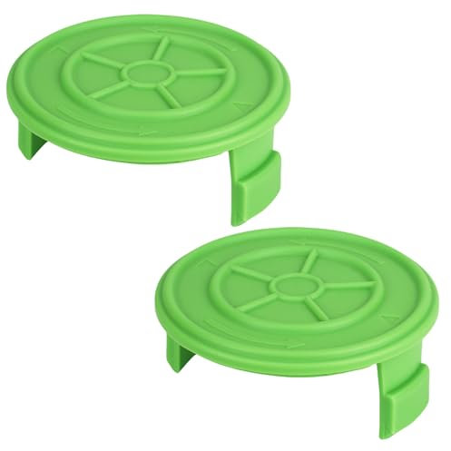 Yweller 29187 Grass Trimmer Cover Spool Cover for Greenworks 40V Grass Trimmer G40LT/ G40LTK2/ G40LTK2x / 2101507 / 2101507UA / 2101507UC, Pack of 2 High Quality Spool Covers