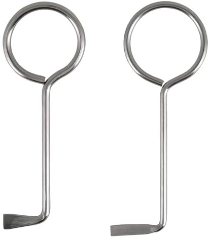 2 Stück Universal Dietrich Set, Schlossöffnungswerkzeug, Zimmertürschlüssel Universal, Schlüsseldienst Türöffner aus Edelstahl, Passend für Universalschlossöffner, Kann Fast Alle Türen Öffnen
