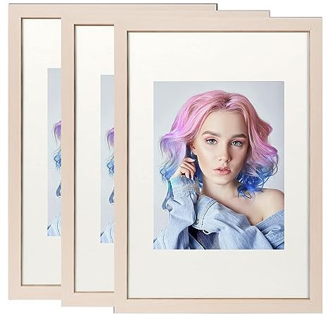 Lindahandel 50x70cm Bilderrahmen, Rahmen aus holz,Frame 50x70cm,MDF-Rahmen Wand Bilderrahmen Moderner Fotorahmen,Das Holzfarbe,Perfekt zum Verschenken