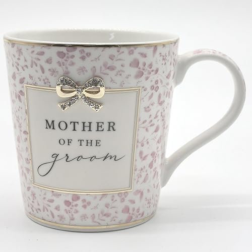 Lesser & PAVEY Mother of The Groom Mug Madelaine by Hearts Design, Tea and Coffee Mugs for Hot Drinks | Fine China Printed Mugs for Kitchen & Home | Reusable Ceramic Cups for Every Occasion
