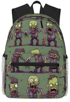 jingong Viele Zombie-Rucksack, Mehrzweck-Freizeittasche, leicht und bequem, geeignet für den Urlaub, Schwarz , One size