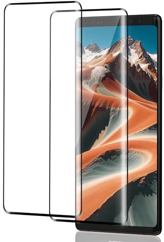 ICESPRING für Panzerglas für Samsung Galaxy Note 9 Schutzfolie, 2 Stück Fingerabdruck-ID Panzerfolie für Samsung Note 9 Folie, 9H Härte Schutzglas für Galaxy Note 9 Panzer Schutz Glas