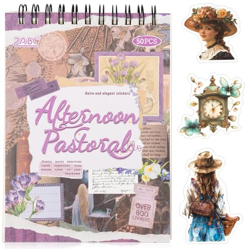Aufkleber Scrapbooking Zubehör, Washi-Aufkleber und 25 Blätter PET-Aufkleber (TZ-010-003)