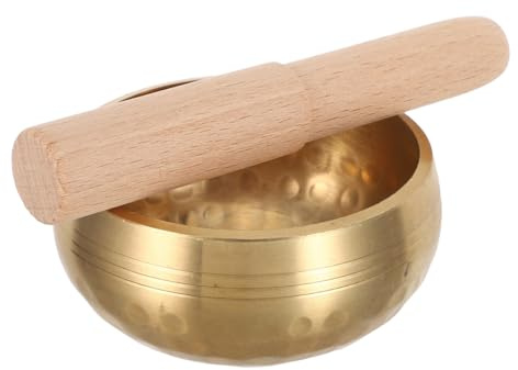 Mikinona Klangschale Handgehämmert für Meditation und Yoga Nepalesische Mini-klangschale mit Holzschlägel Tibetische Klangschalen für Entspannung und Anfänger