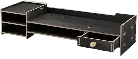 Hogvinnatil Bildschirmerhöhung für Monitor | Halterung für Desktop-Monitor, Zubehör aus Holz für PC Büro Drucker Organisation