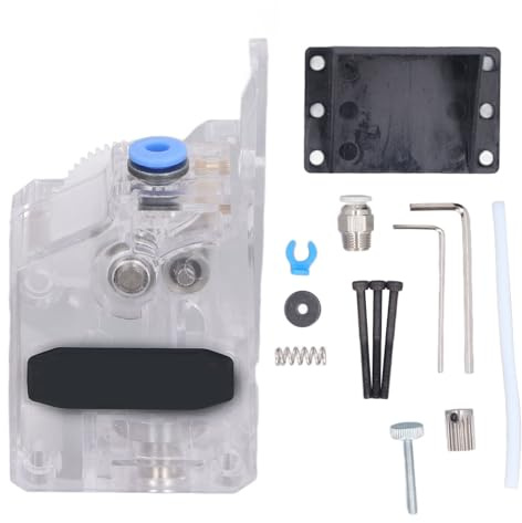 Transparenter Doppelgetriebe-Doppelantrieb-Extruder-Bausatz für Ender 3 Pro, Doppelantrieb-Extruder für 3D-Drucker mit einem Getriebeübersetzungsverhältnis von 3:1 und einstellbare