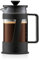 Bodum CREMA Kaffeebereiter (French Press System, Permanent Edelstahl-Filter, Sicherheits-Deckel, 0,35 liters) schwarz