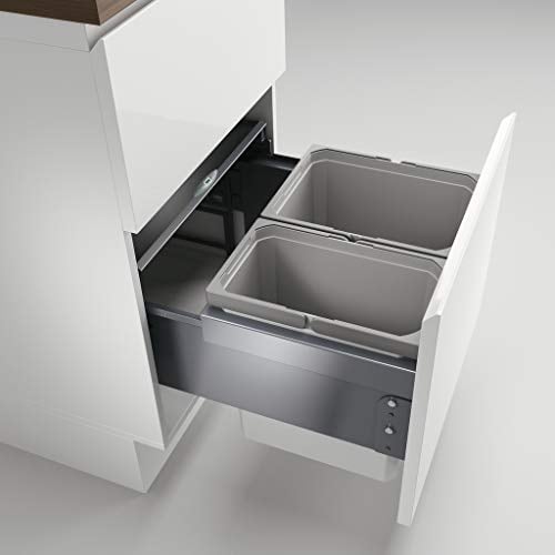 Naber, Cox® Base K1 500-2. Abfallsammler, hellgrau, Höhe 360 mm