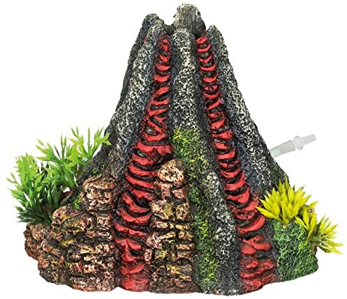 Nobby Aqua Ornaments VULKAN mit Pflanzen, 14 x 13 x 12,5 cm, 1 Stück