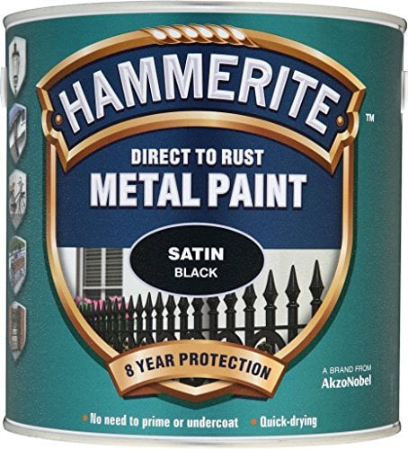 Hammerite Metal Paint Satin 2.5L Black (662903)