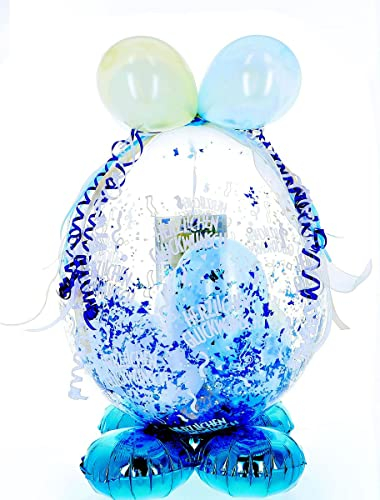 Jessis Geschenkeschmiede Befüllter Geschenkballon - das ideale Geschenk; Standard-Version für Geburtstag, Hochzeit, Baby etc.
