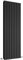 Milano Aruba Black Vertical Double Oval Panel Radiator - 1600mm x 590mm