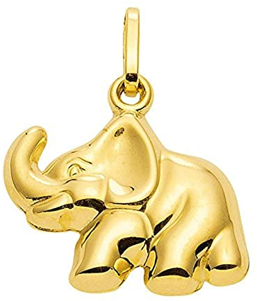Elefant Anhänger, Kettenanhänger aus 333 Gold 8 Karat