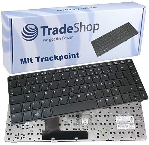 Original Laptop-Tastatur/Notebook Keyboard Ersatz Austausch Deutsch QWERTZ mit Trackpoint ersetzt HP EliteBook 8460p 8460p 8460w 8470p 8470w ProBook 6460 6465 6465b 6460b(Deutsches Tastaturlayout)