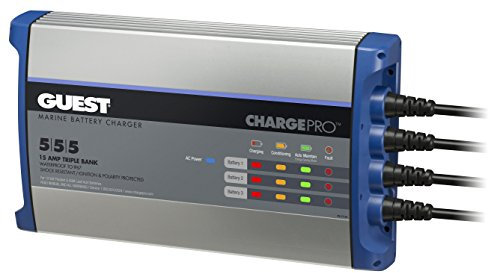 Guest On-Board Battery Charger 15A / 12V - 3 Bank - 120V Input