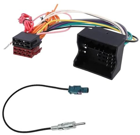 Sound-way - Car stereo ISO Radio Adapter Wiring Harness Connector Lead Loom Cable Plug Adaptor compatible with Mercedes, BMW