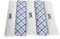 Surf the Shop 5 Stück bestickte Herren-Taschentücher mit Satin-Bordüre und blauem Karomuster, verschiedene Buchstaben, 5 Stück, N, 5 Pack