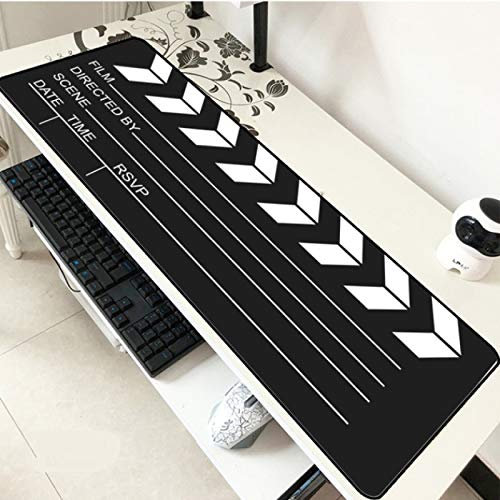 Film Clapper Board Tapis De Souris Gamer Gaming Mouse Pad Cartoon Notebook Pc Accessoires 400 * 900 * 3Mm