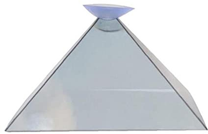 TOSSPER 2 Pcs 3d Hologram Pyramid Phone Display Projector Smartphone Video Stand Desktop Mobile Phone Holder