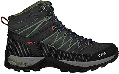 CMP Rigel Mid Trekking Shoes Wp, Scarpe da trekking Uomo, Antracite-Torba, 41 EU