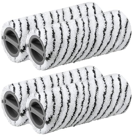 Waschbar Mikrofaser Walzenbürsten Kehrmaschine Bürste Zubehör für Kärcher FC3 / FC5 / FC7 Kabellos Hartbodenreiniger (2 Satz)