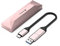 M.2 NVMe (SATA) Enclosure, 10Gbps NVMe SSD Enclosure for M-Key, B-Key, and B+M Key NVMe SATA SSDs - Rose Gold