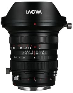 WOTSUN Venus Laowa 20mm f/4 Zero-D Shift Ultra Grandangolare per Fuji GFX Mount Camera, Full Frame Zero Distorsione