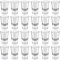 Wellgro Vasos de chupito de 3,4 cl – 4,5 x 7 cm (diámetro x altura) – Cristal transparente – Vasos de chupito – Estable – Fabricado en Italia, cantidad: 24 unidades