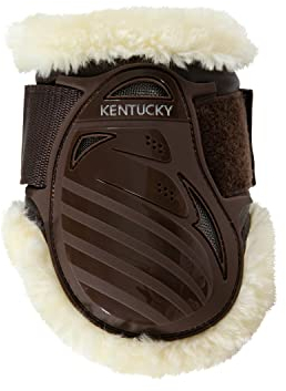 Kentucky - Junge Pferde Fesselgamaschen - Braun - Veganes Schaffell - Größe L