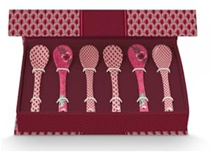 Pip Studio Flower Festival Oriental Geschenkset Teelöffel Dark pink 13cm