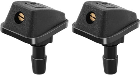 LeaHY Universal-Auto-Scheibenwischer-Wassersprühdüse für Tesla, Modell 3, BMW F10, F20, E39, für Volkswagen Passat Golf Peugeot, 2 Stück