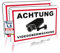 Premium QUALITÄT Fixwerkpro® – 2er Set Videoüberwachung Schild PVC 20x30cm, Test2024 [SEHR GUT] stabiles 3mm Kunststoff, wetterbeständig inkl. Doppelseitiges Klebepads, mit vorgebohrten Löchern.