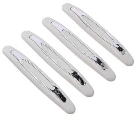 4 Pcs White Car Door Guard Trim,Car Door Edge Guards,Automotive Door Edge Cover,Universal Car Side Door Protector,Widely Used in Various Cars