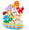 Holz Stapelspiel Arche Noah, Tiere Holzspielzeug Stapelspielzeug, Balancespiel Kinder Ostergeschenke Kinder Holz Tiere Montessori Spielzeug Taufe Geschenke ab 2 3 4 5 Jahre Jungen und Mädchen